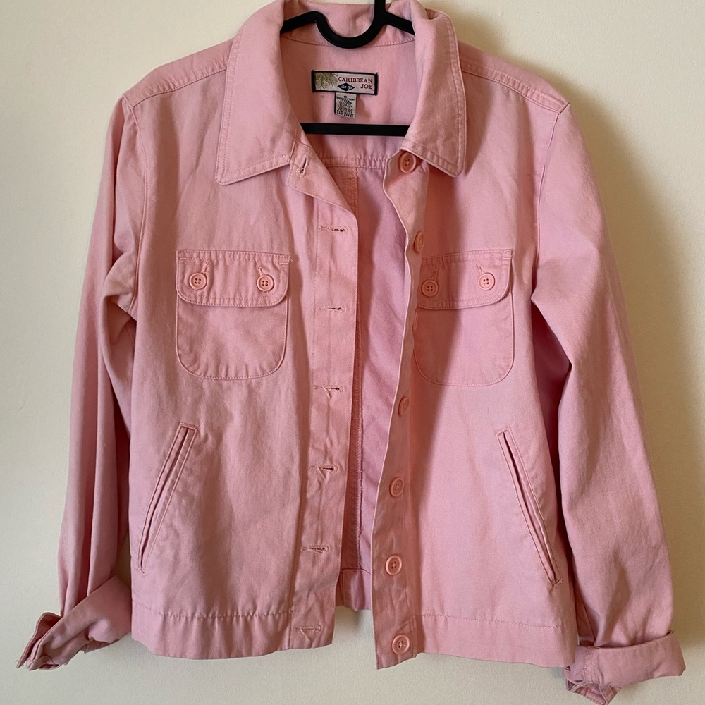 Lightweight Pink Button Up Jacket 00’s